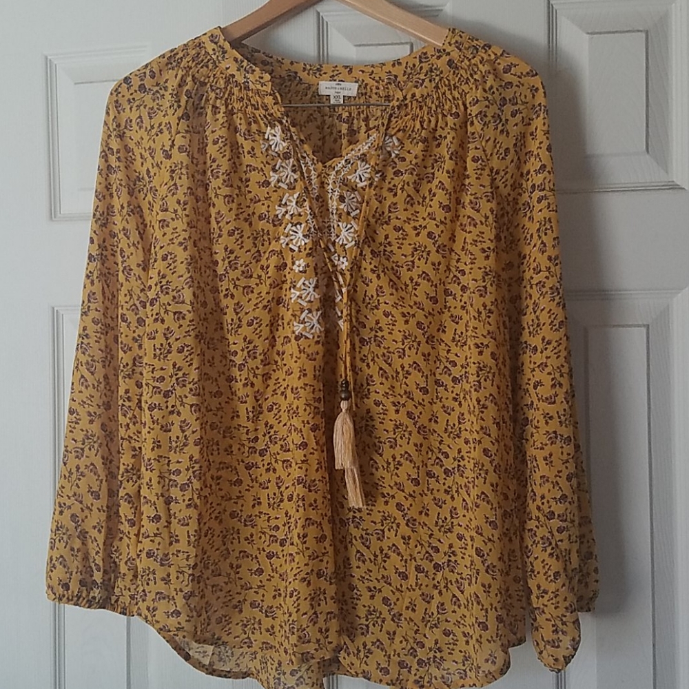 Mason & Belle bobo floral peasant top